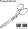 8" Professional Heavy Duty Tailor Fabric Scissors, Dressmaker Sewing Classic Stainless Steel Ultra Sharp Forged Shears, Bent